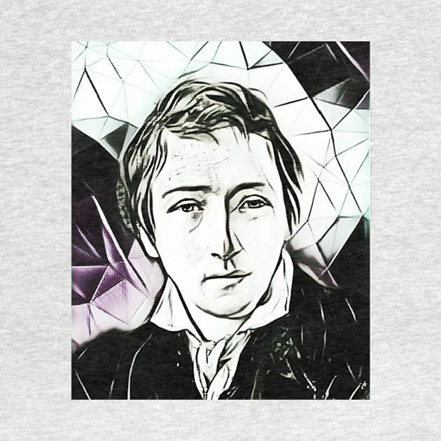 Heinrich Heine Black And White Portrait | Heinrich Heine Artwork 3 by JustLit